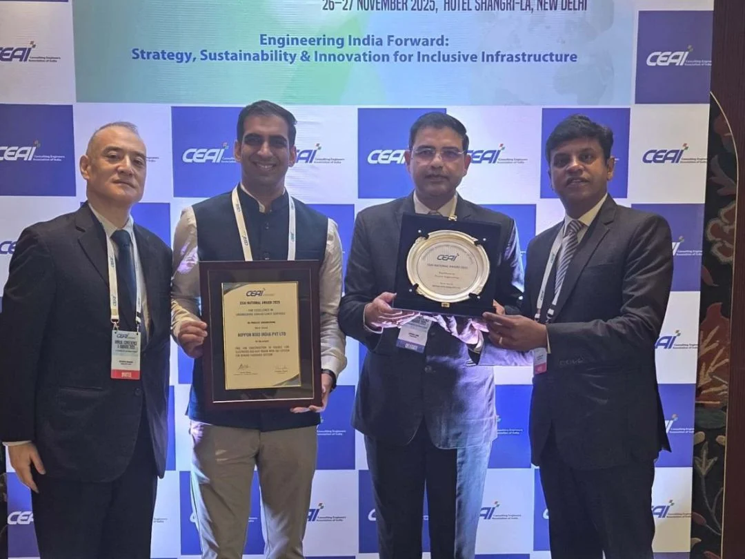 Nippon Koei India Recognized for Engineering Innovation in WDFC Phase 1 at CEAI Awards